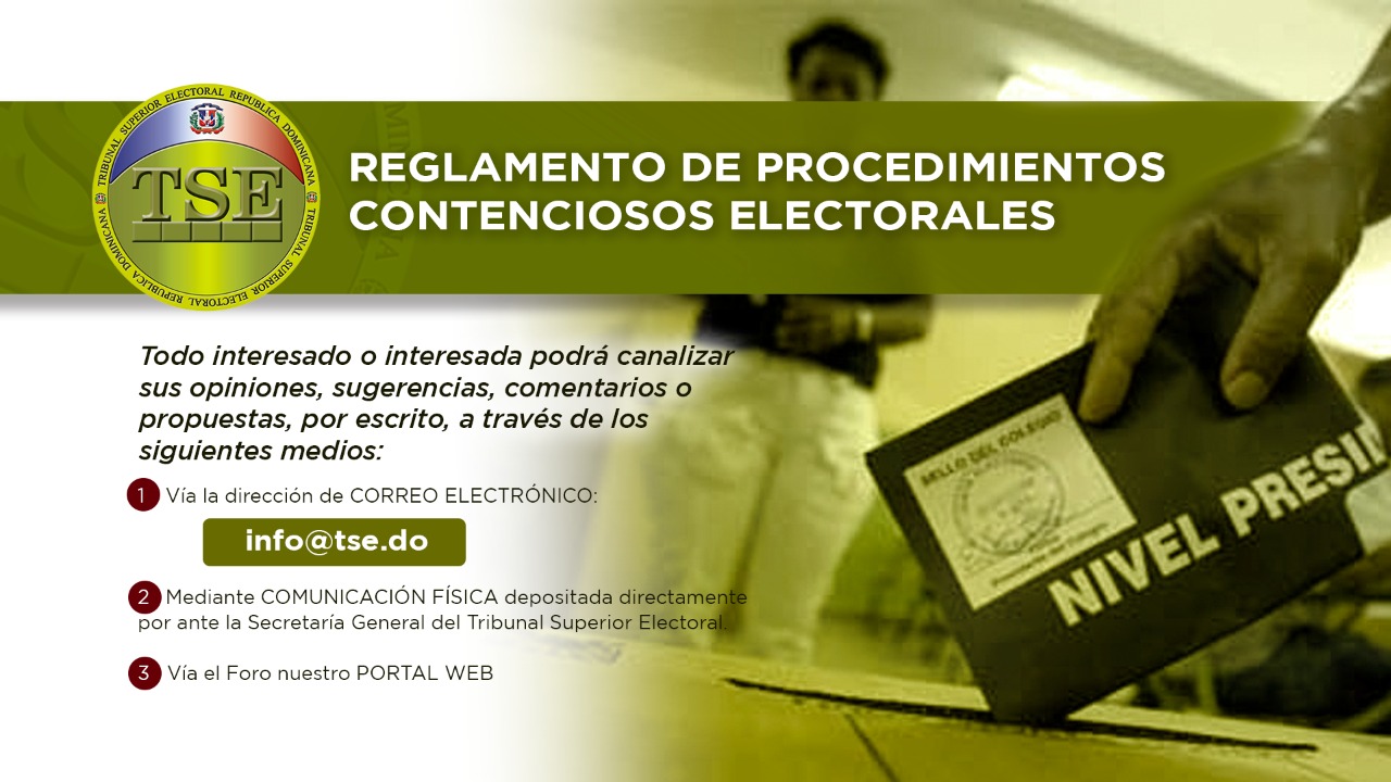 Reglamento de Procedimientos Contenciosos Electorales