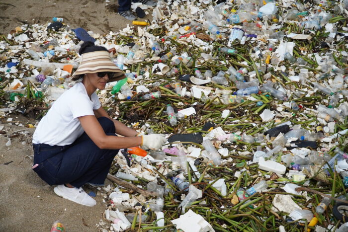 jornada de limpieza en playa Montesino
