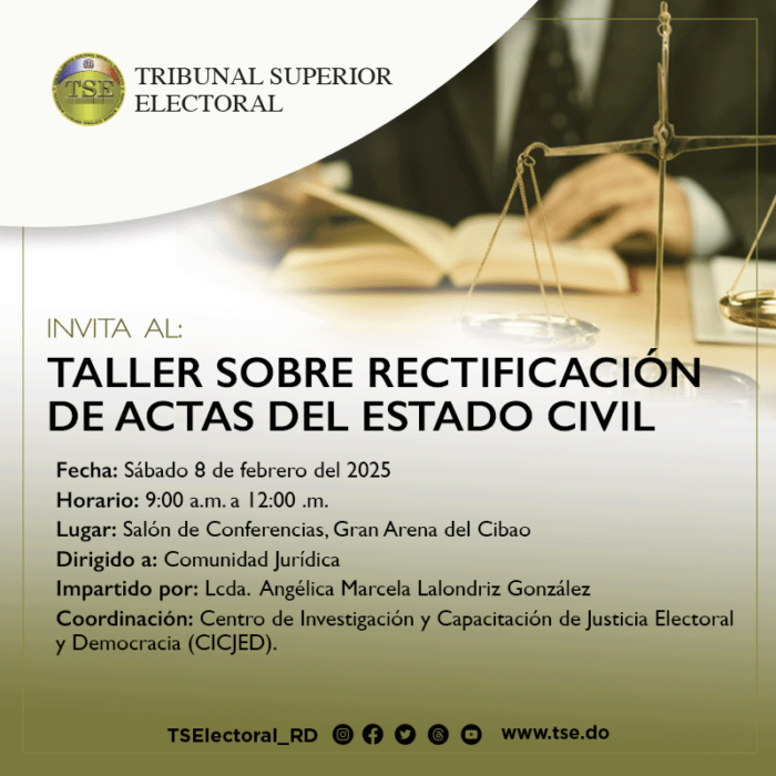 taller sobre rectificacion de actas